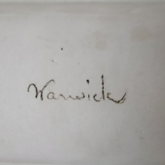 Vintage STUDIO POTTERY Stoneware SERVING TRAY SIGNED Warwick - Picture 4 of 4